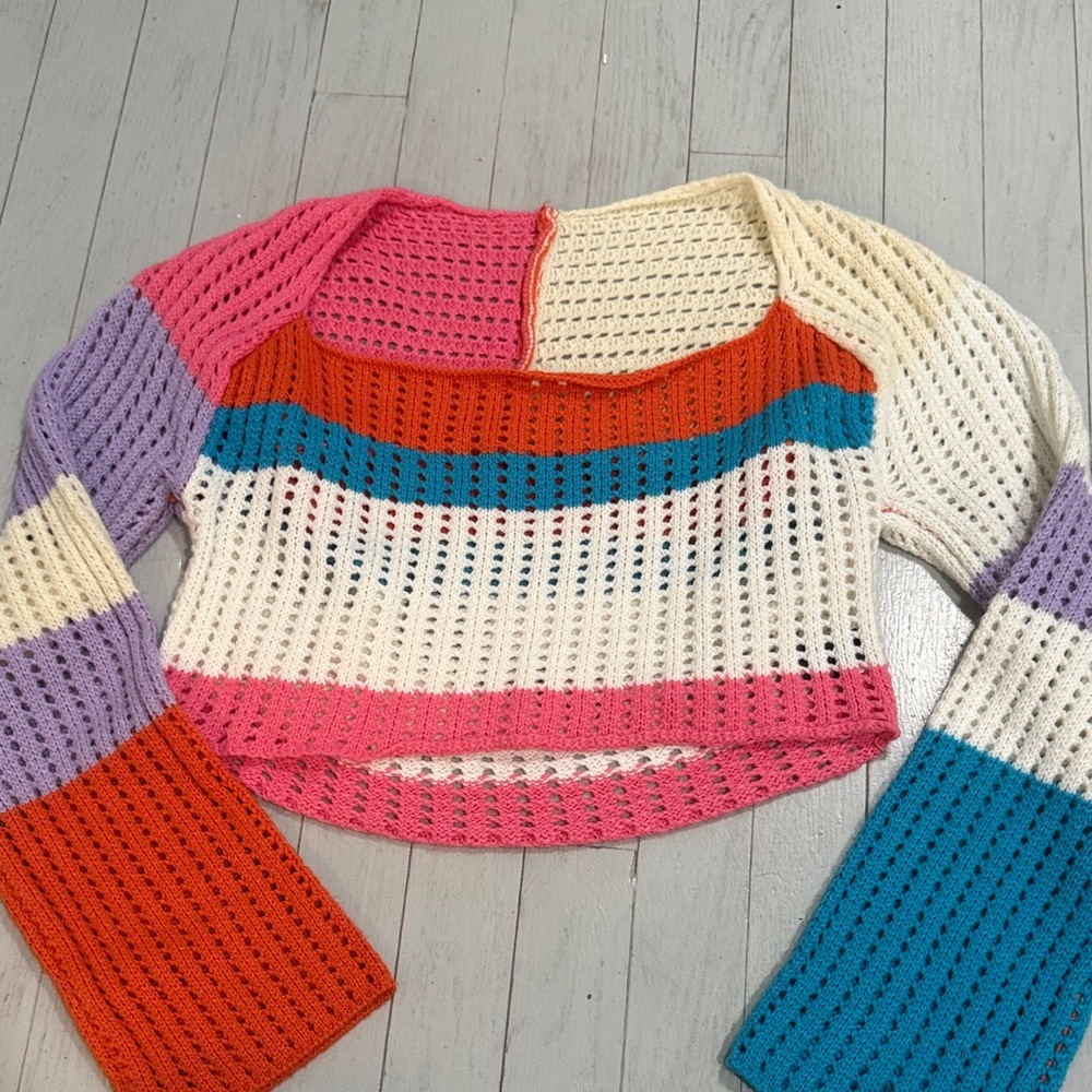 Colorful Striped Women's Sweater